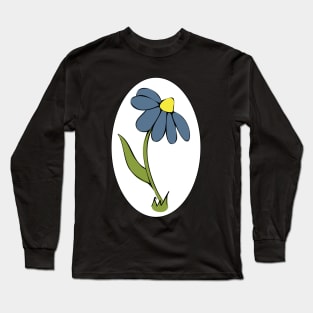 Daisy Whimsical Cartoon Illustration Happy Colours Long Sleeve T-Shirt